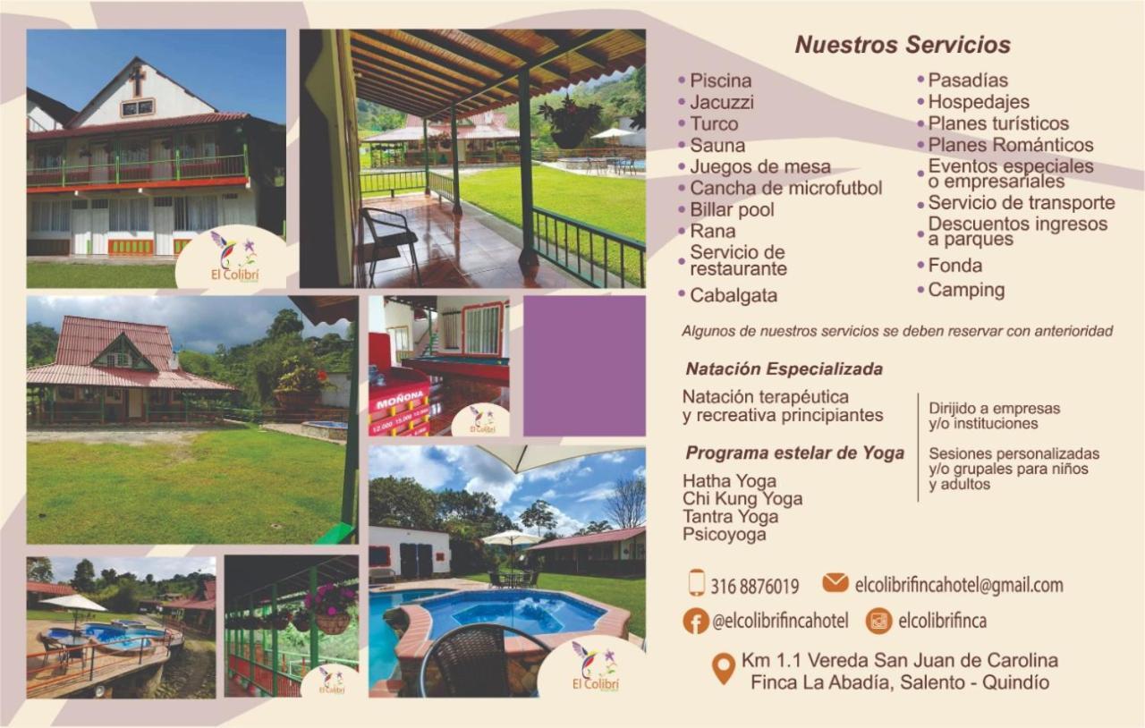 Ecohotel Colibri Salento Luna Park Luaran gambar